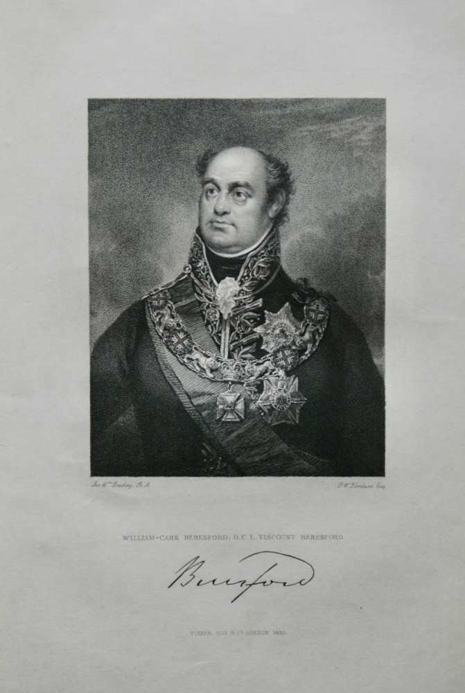 William _Carr Beresford, D.C.L. Viscount Beresford.  1830.