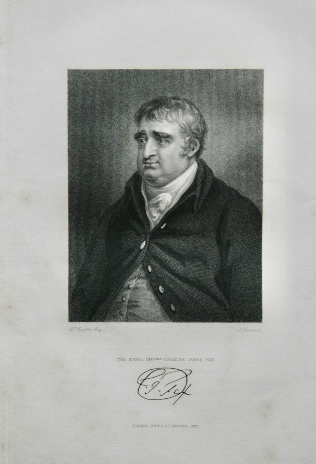 The Right Hon. Charles James Fox.  1830.