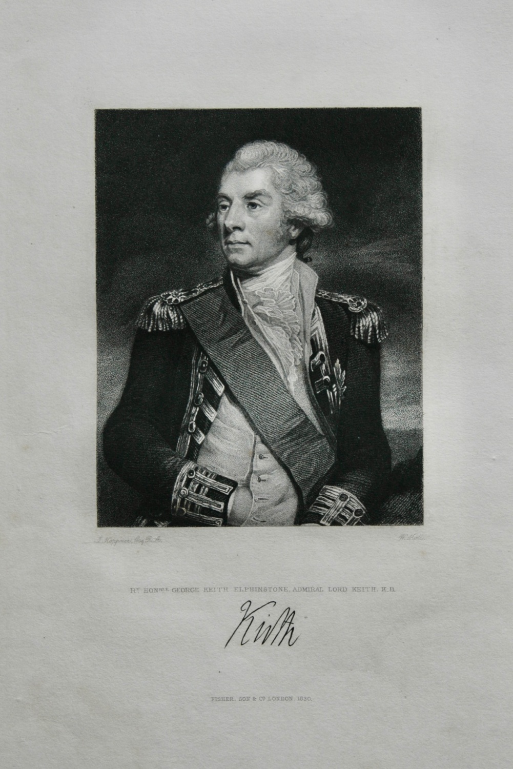 Right Hon. George Keith Elphinstone, Admiral Lord Keith. K.B.