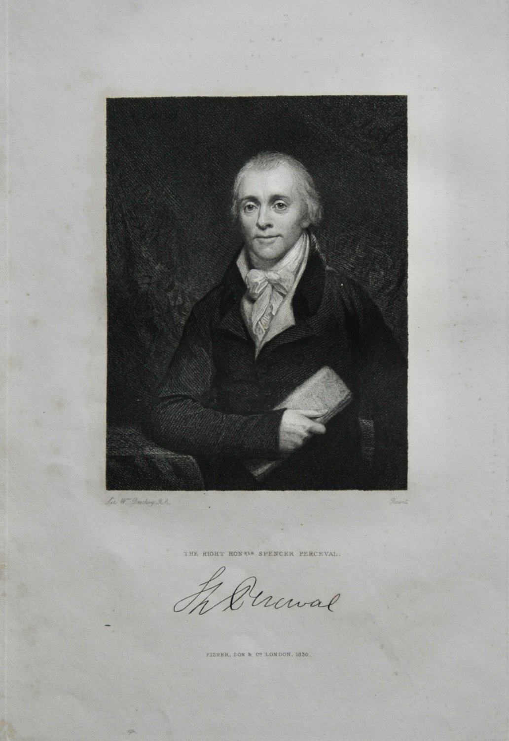 The Right Hon. Spencer Perceval.  1830.