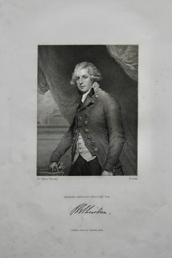 Richard Brinsley Sheridan, Esq.  1830.