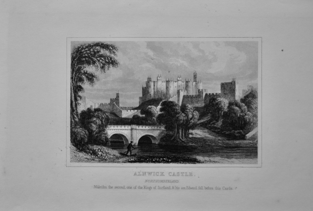 Alnwick Castle. Northumberland.  1845.