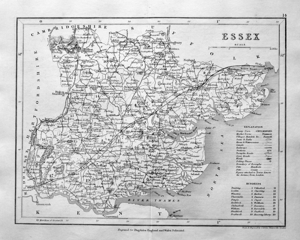 Essex.  (Map)  1845.