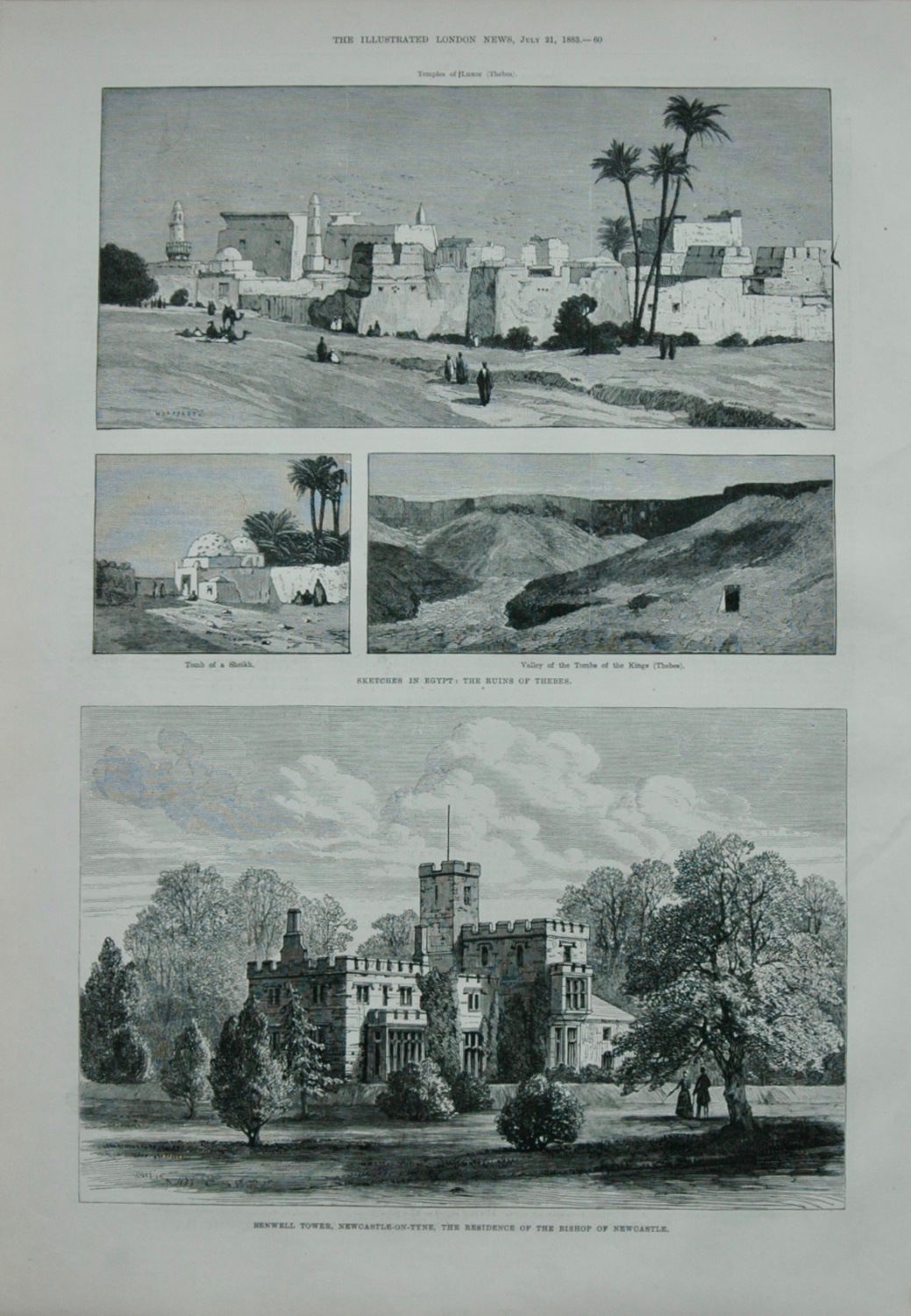 Sketches in Egypt/Benwell Tower