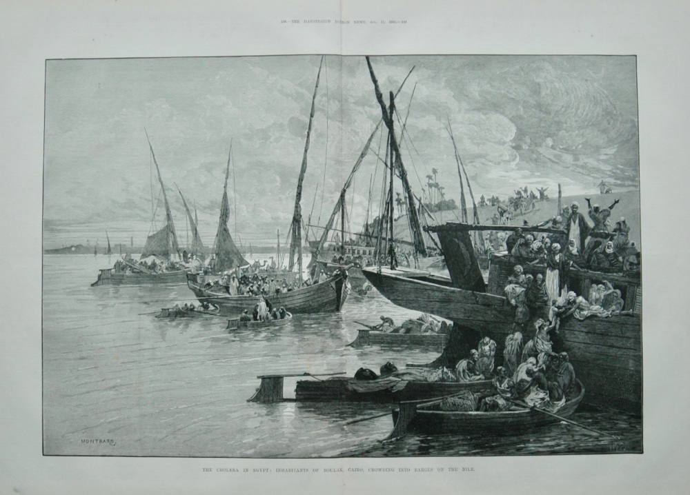 The Cholera in Egypt - Boulak - 1883