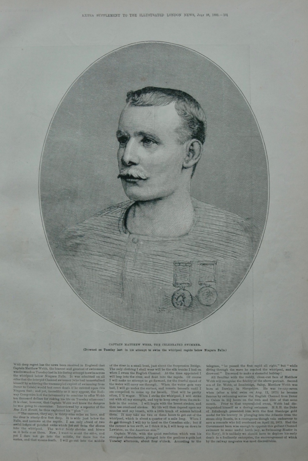 Captain Matthew Webb - 1883