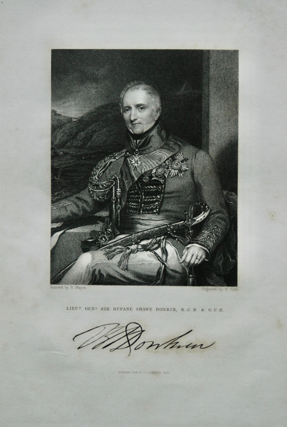 Lieut. General Sir Rufane Shawe Donkin,  K.C.B.  &  G.C.H.  1832.
