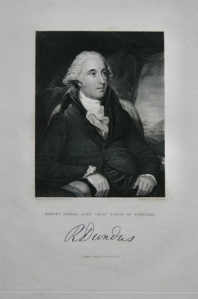 Robert Dundas, Lord Chief Baron of Scotland.  1832.