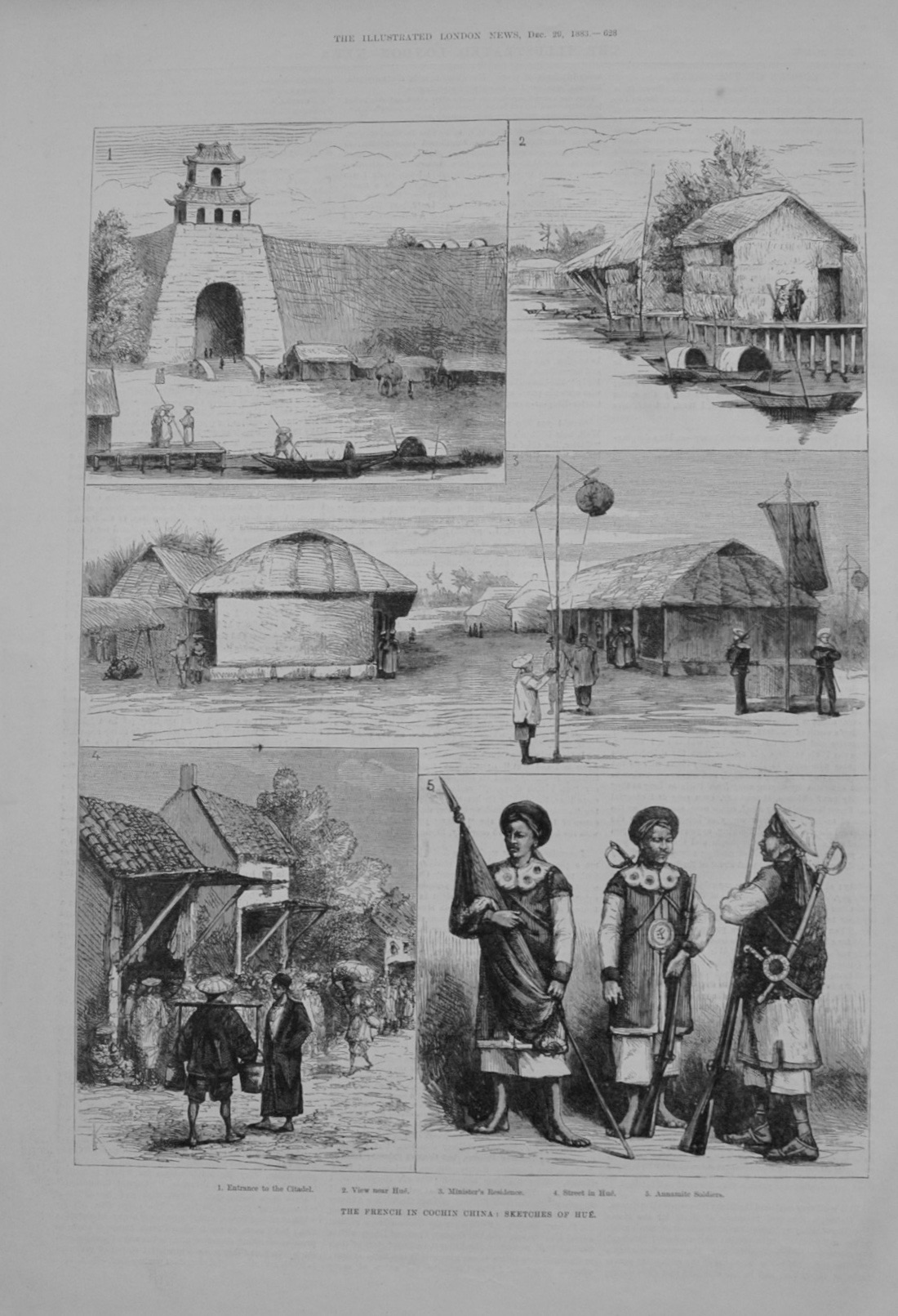 The French in Cochin China - 1883