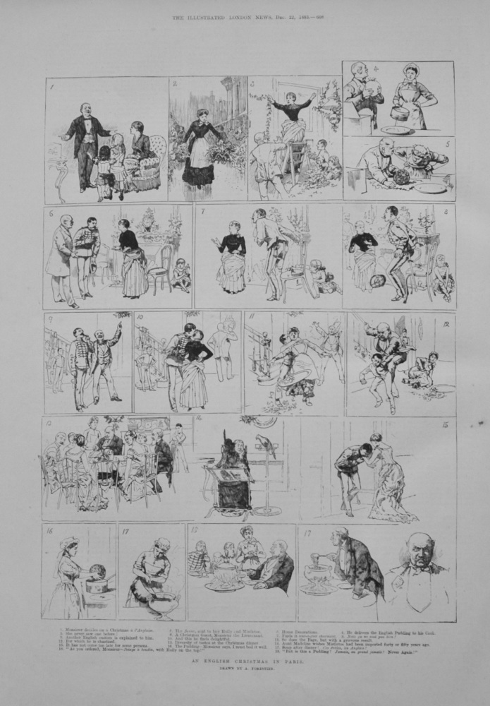 An English Christmas in Paris - 1883