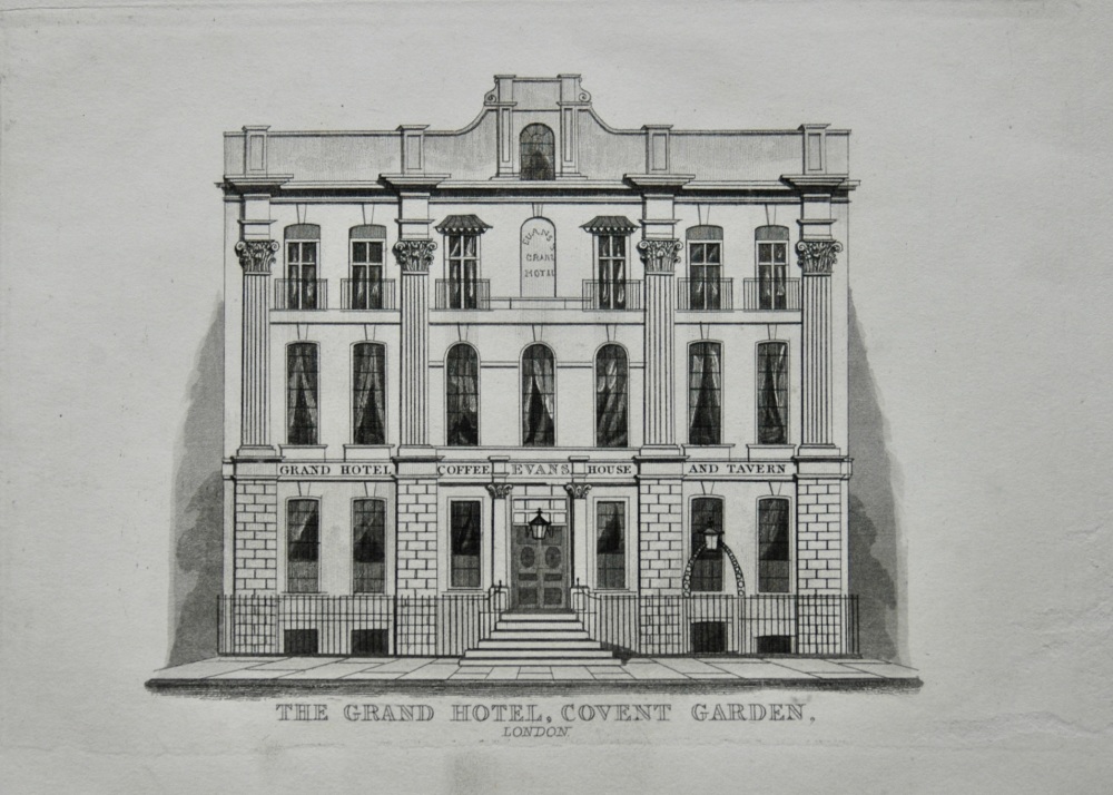 The Grand Hotel, Covent Garden, London.  1845.