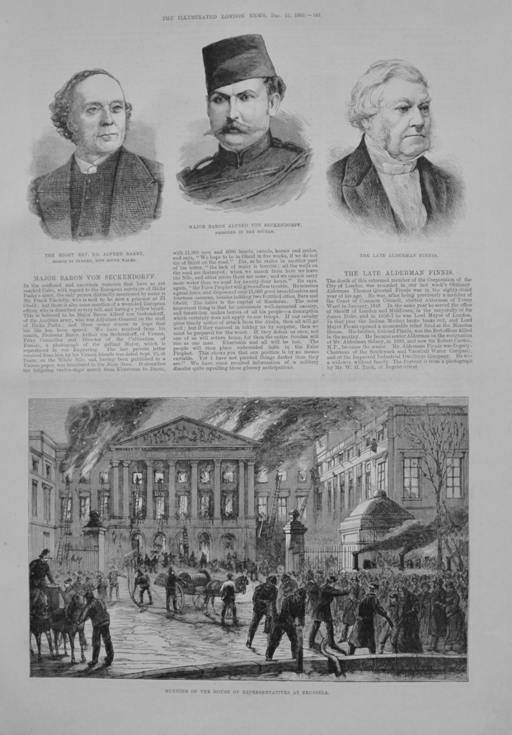 Major Baron Von Seckendorff - 1883