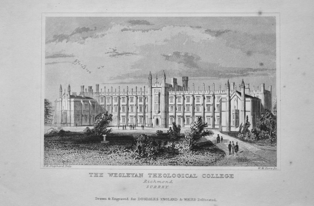 The Wesleyan Theological College, Richmond, Surrey.  1845.