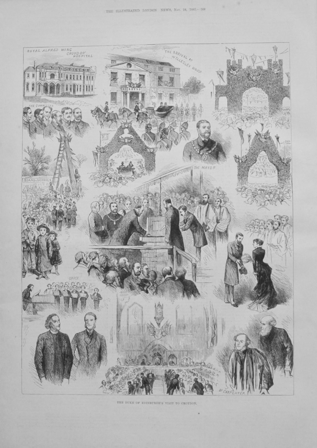 Duke of Edinburgh visit to Croydon - 1883