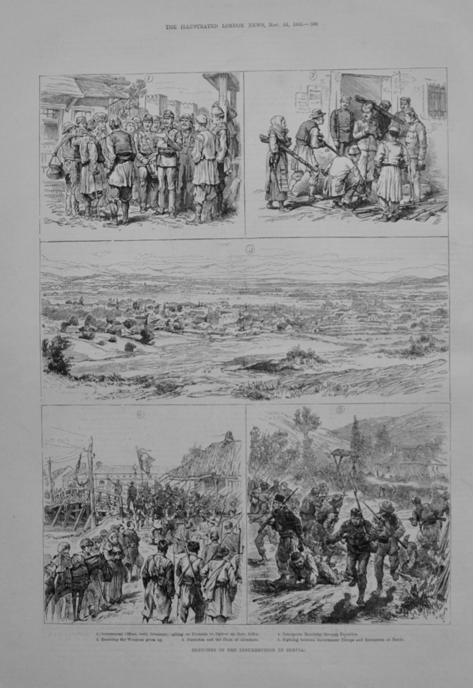 Insurrection in Servia - 1883