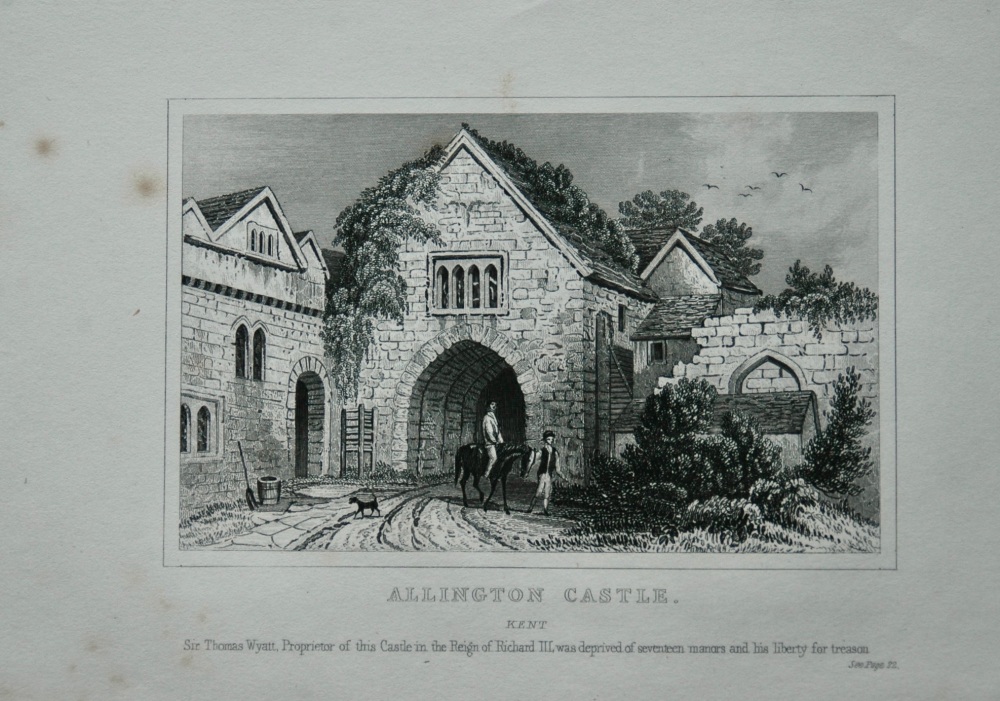 Allington Castle. Kent.  1845.