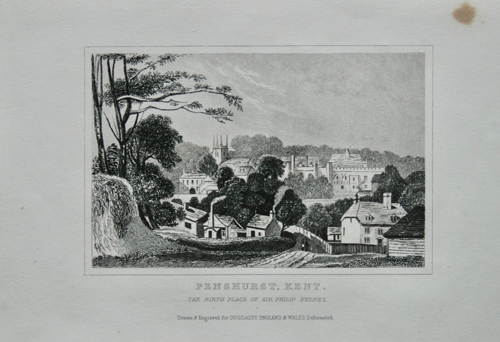 Penshurst. Kent.  (The Birth Place of Sir Philip Sydney.)  1845.