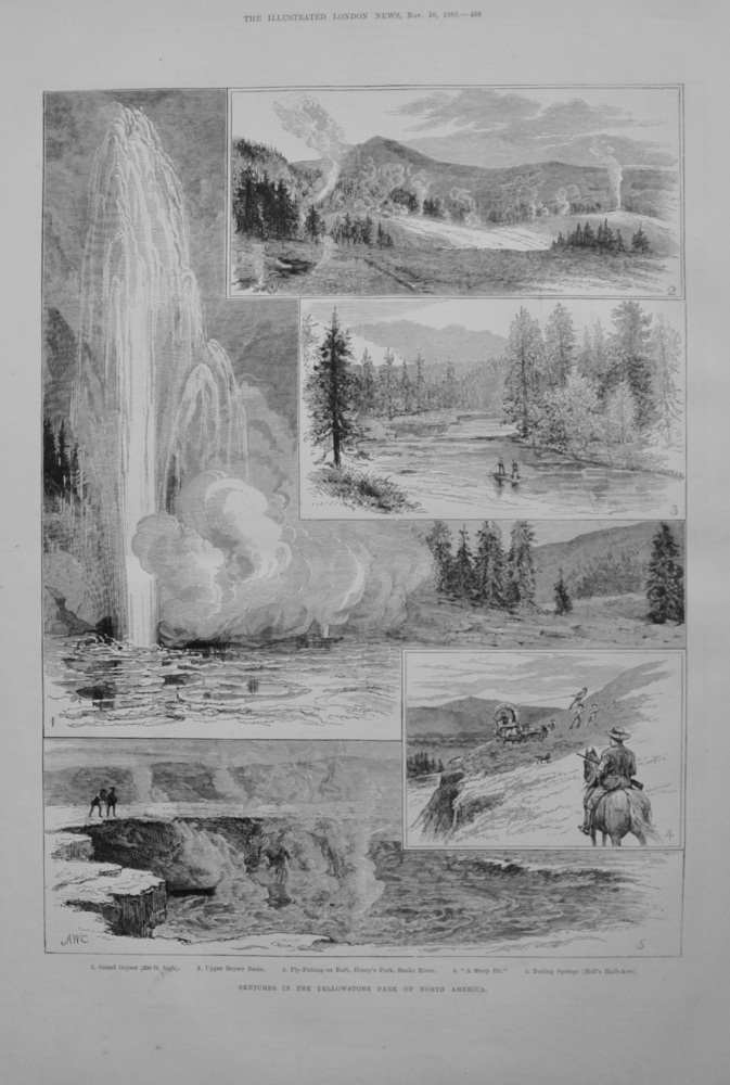 Yellowstone Park in North America. - 1883