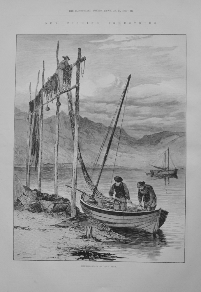 Herring Boats on Loch Fyne - 1883