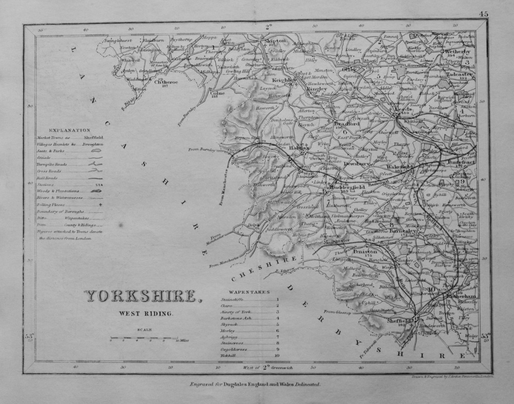 Yorkshire, West Riding.  1845.