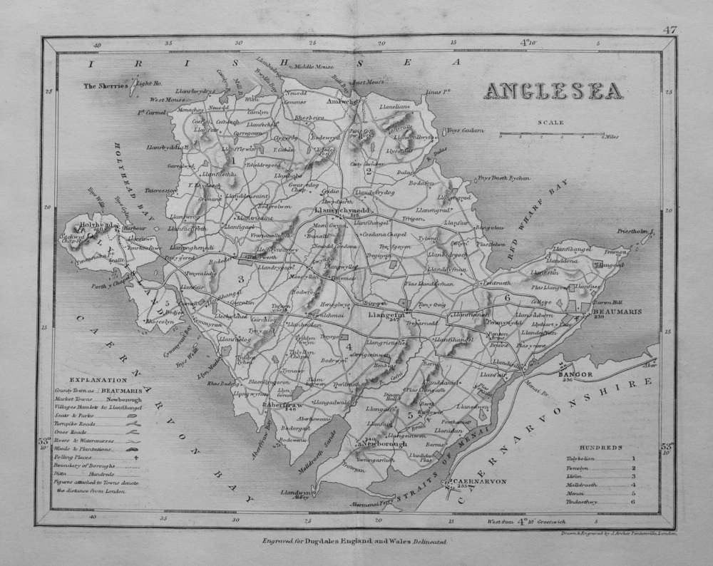 Anglesea.  (Map)  1845.