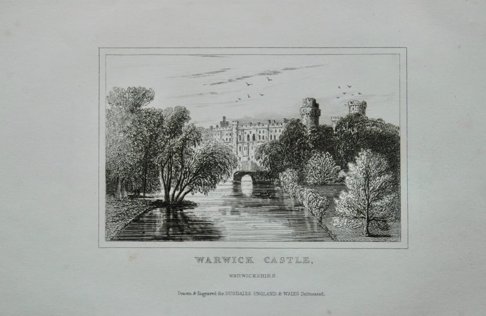 Warwick Castle,  Warwickshire.   1845.