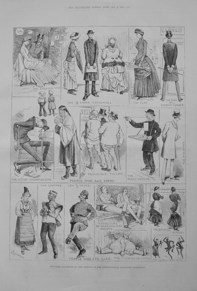 Sketches Suggested by the Closing of the International Fisheries Exhibition - 1883