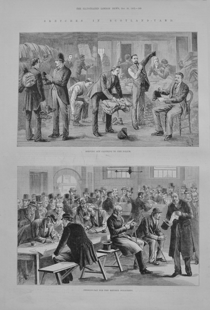 Sketches in Scotland Yard. - 1883