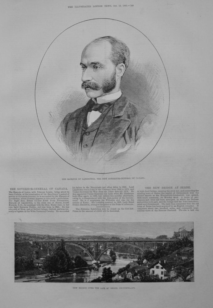 The Marquis of Lansdowne  : The Governor-General of Lansdowne.1883