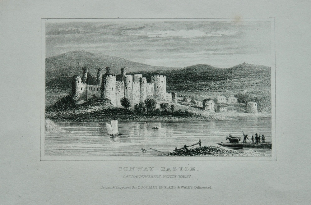 Conway Castle. Carnarvonshire. North Wales.  1845.
