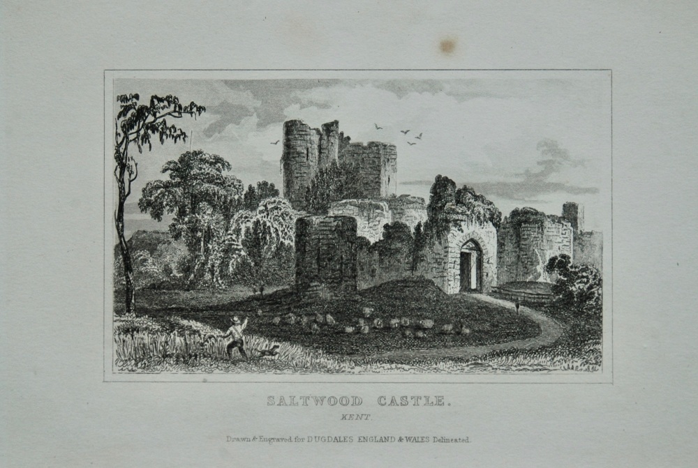 Saltwood Castle. Kent.  1845.