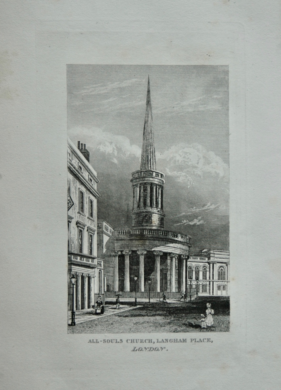 All-Souls Church, Langham Place, London.  1845.