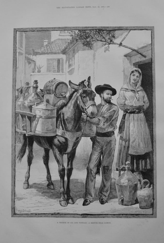 "A Vendor of Oil and Vinegar" - 1883