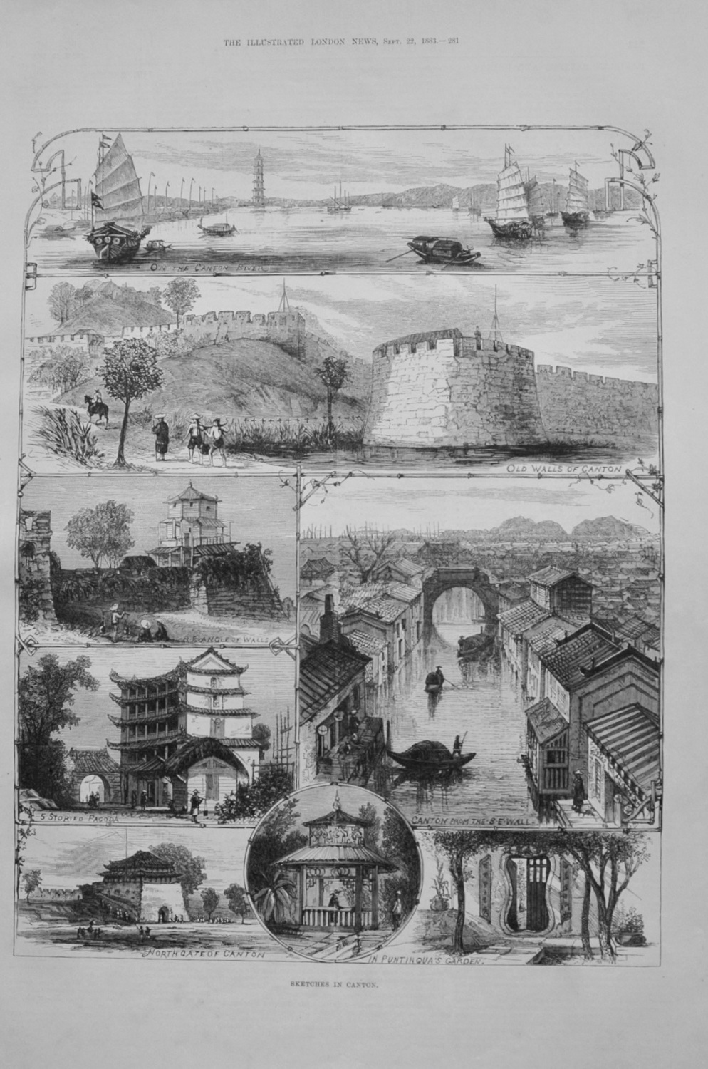 Sketches in Canton - 1883