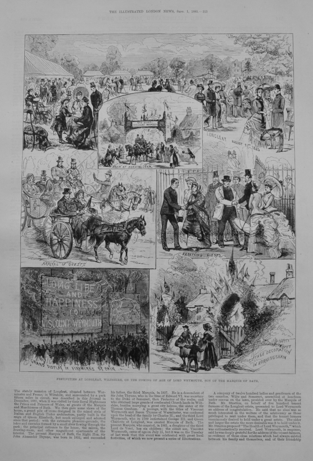 Festivities at Longleat - 1883