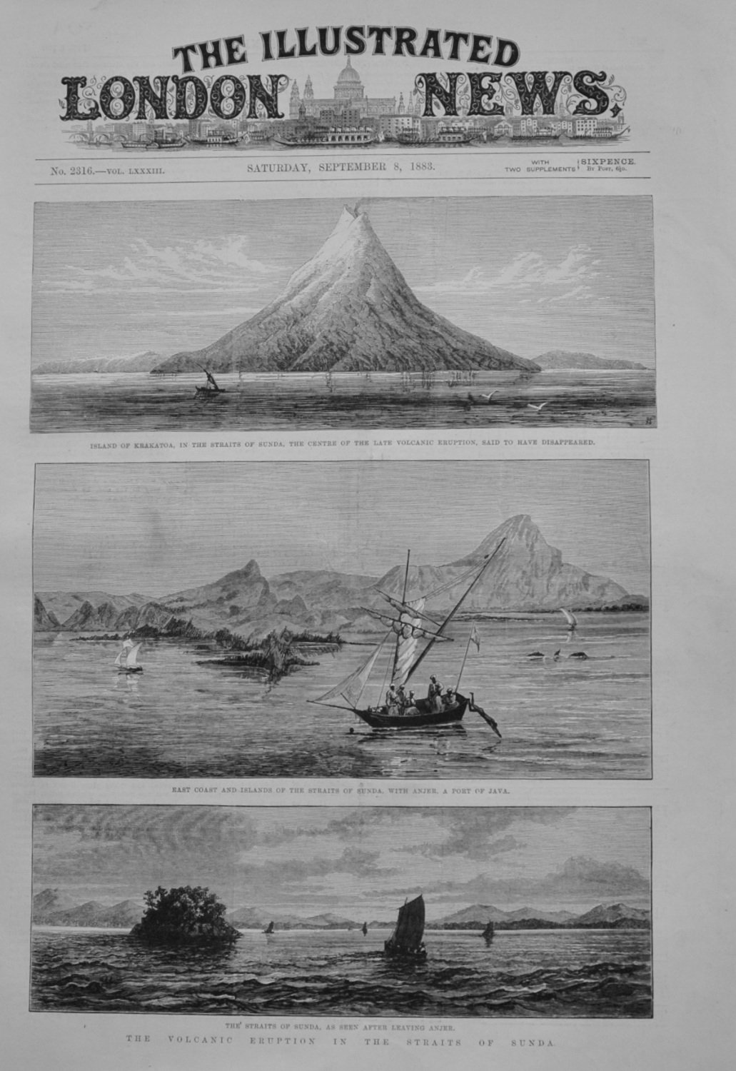 The Volcanic Eruption in the Straits of Sunda - 1883