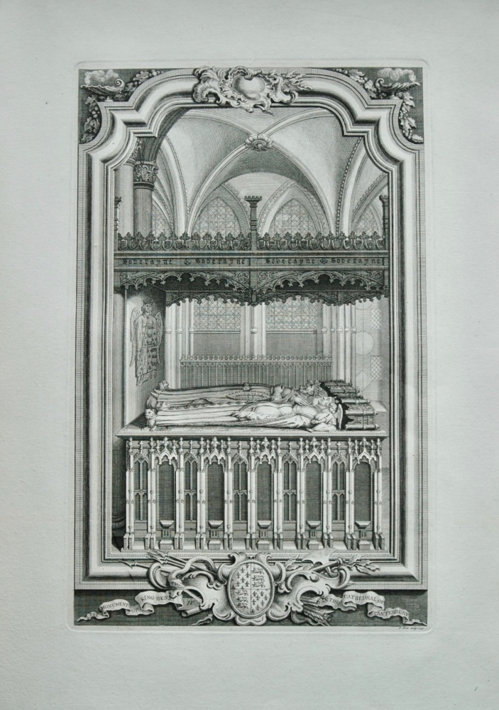 Monument of Henry IV in the Cathedral of Canterbury. 1736