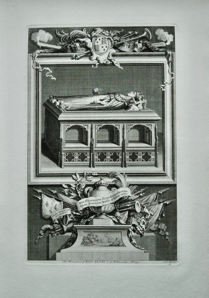 Monument of King Henry V. in Westminster Abbey.  1736.