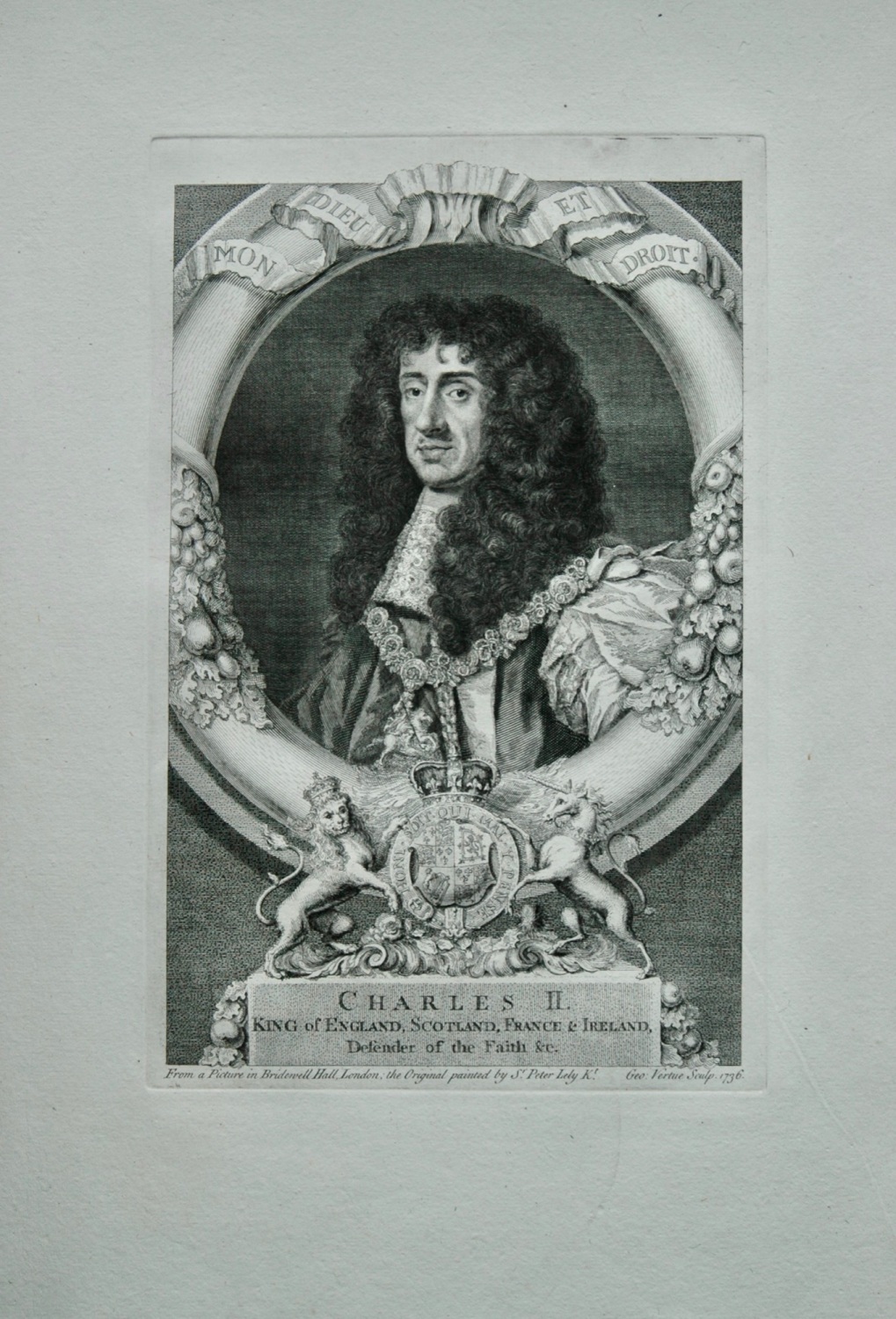 Charles II. King of England, Scotland, France & Ireland, Defender of the Fa