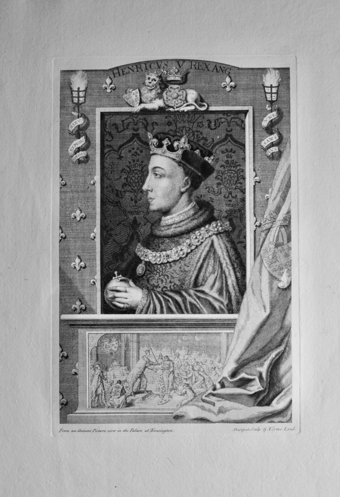 Henricvs  V.  Rex Ang.    (King Henry V.)  1736.