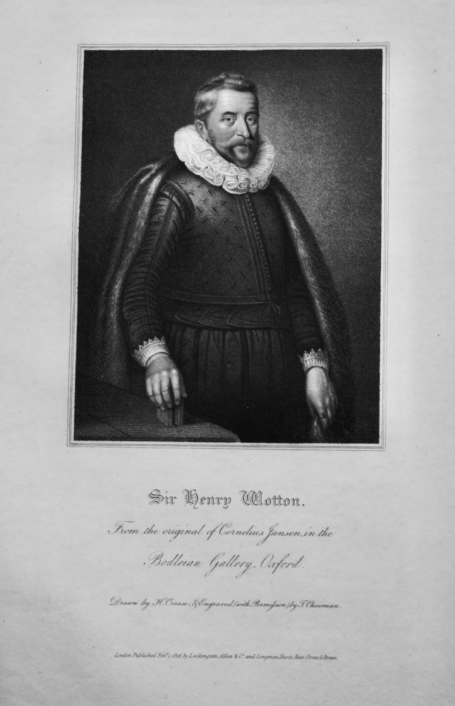 Sir Henry Wotton.  1821.