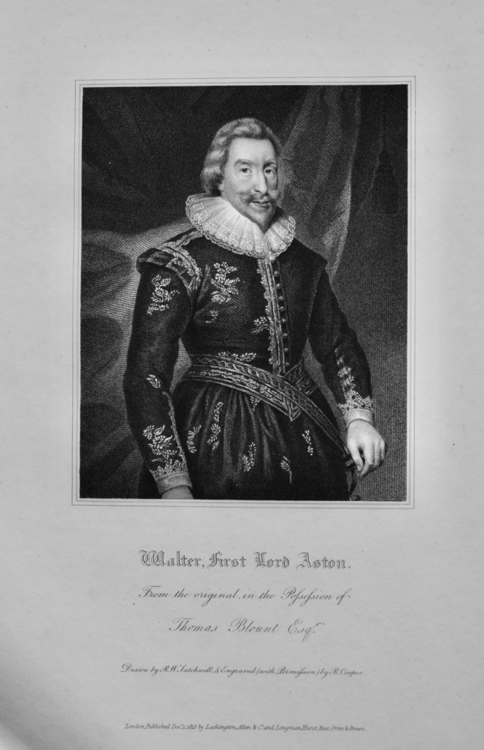 Walter, First Lord Aston.  1821.