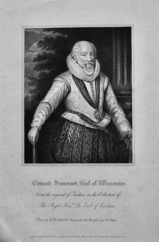 Edward Somerset, Earl of Worcester.  1821.
