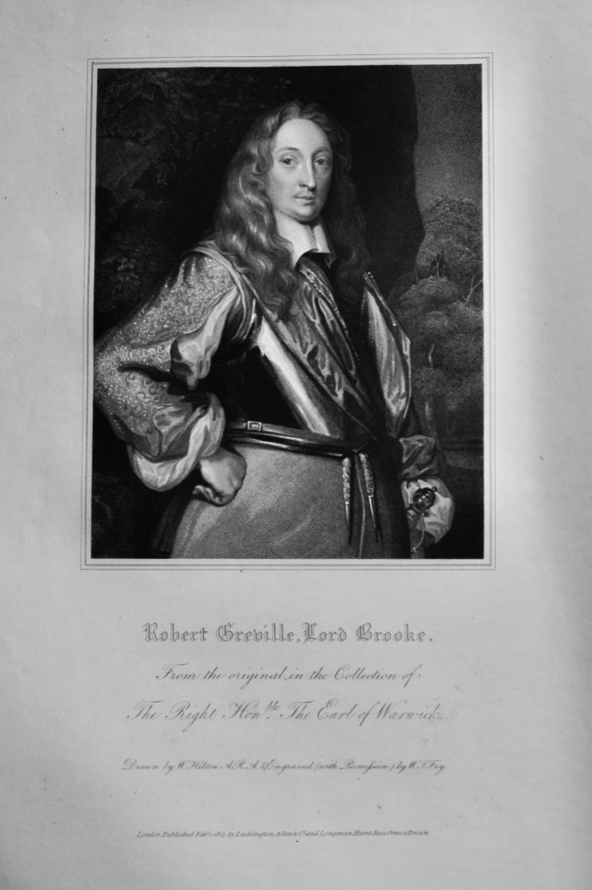 Robert Greville, Lord Brooke.  1821.
