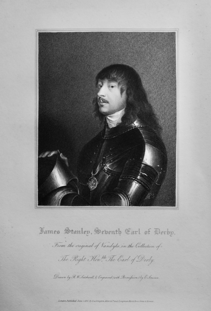 James Stanley, Seventh Earl of Derby.  1821.