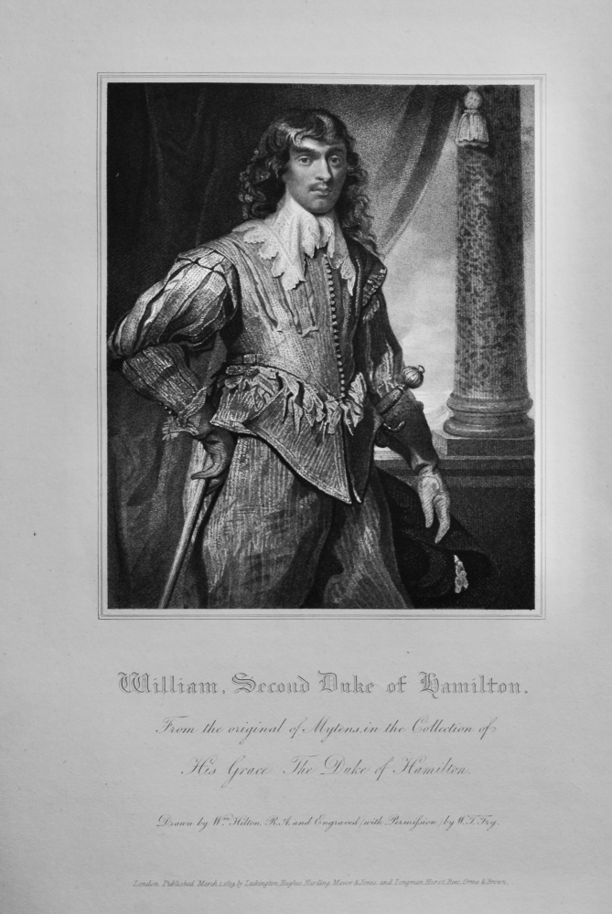 William, Second Duke of Hamilton.  1821.