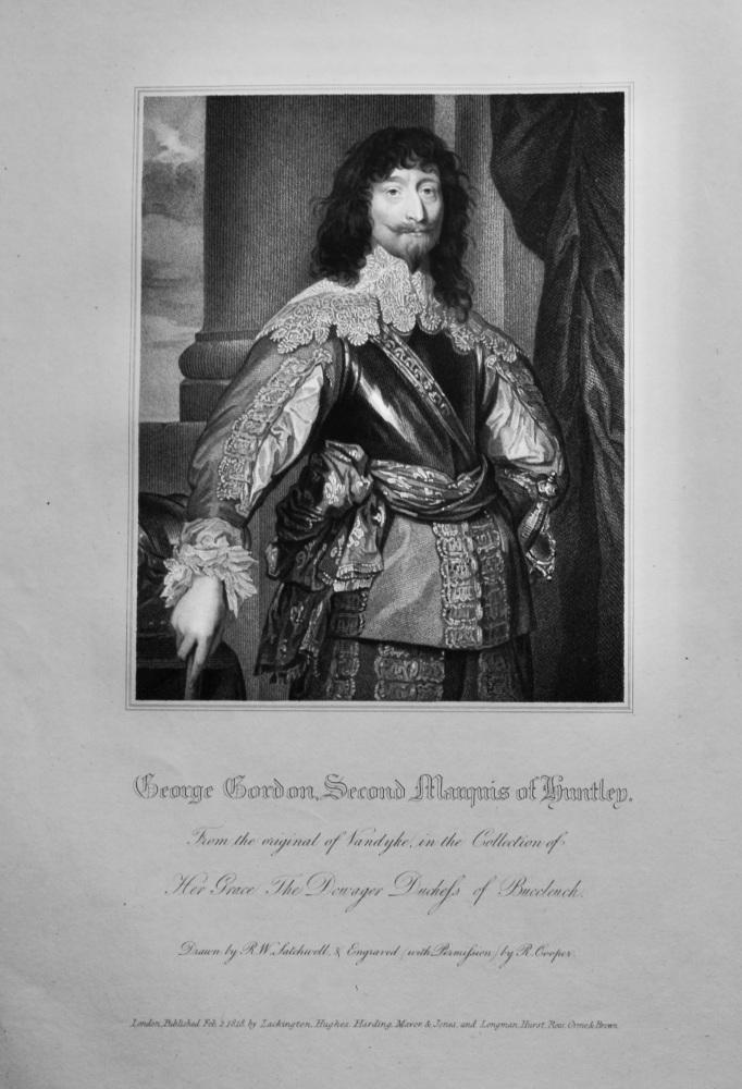 George Gordon, Second Marquis of Huntley.  1821.