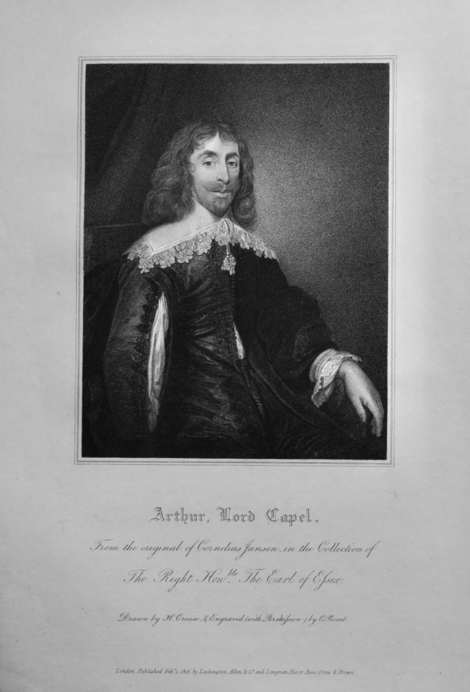 Arthur, Lord Capel.  1821.