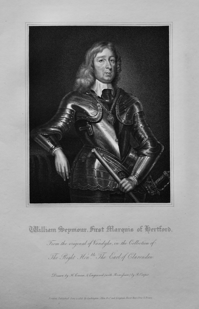 William Seymour, First Marquis of Hertford.  1821.