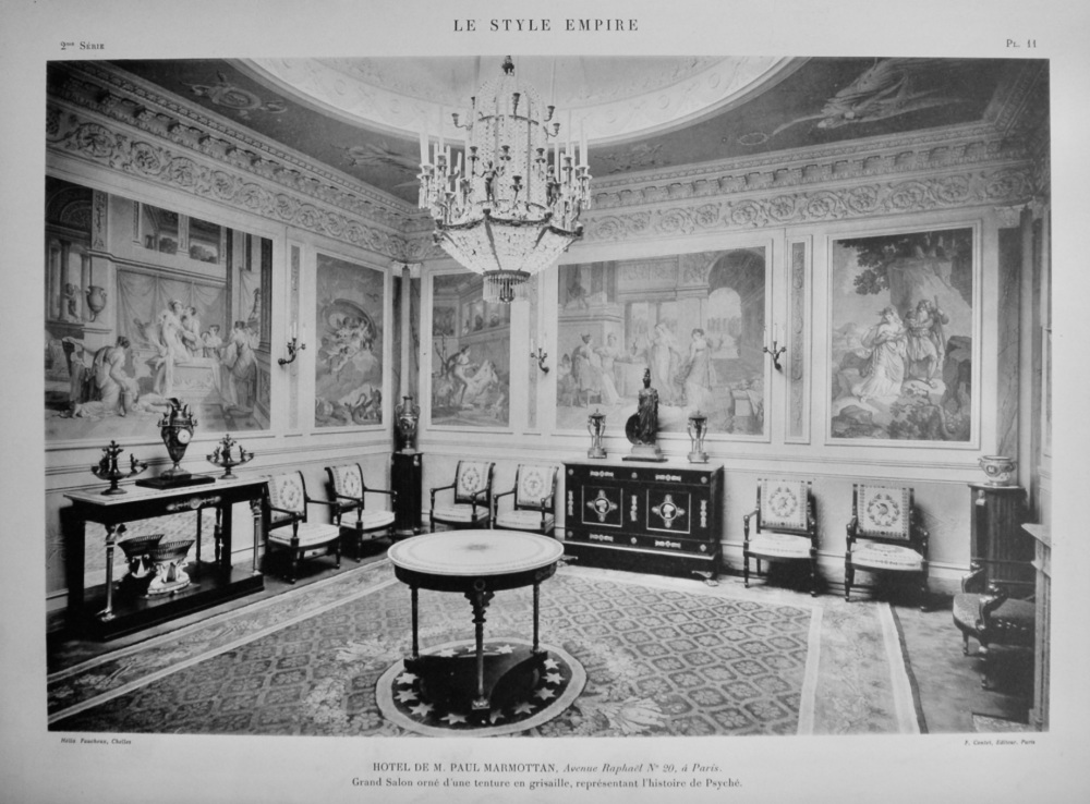 Hotel De M. Paul Marmottan,  Avenue Raphael No 20, a Paris.   1924.